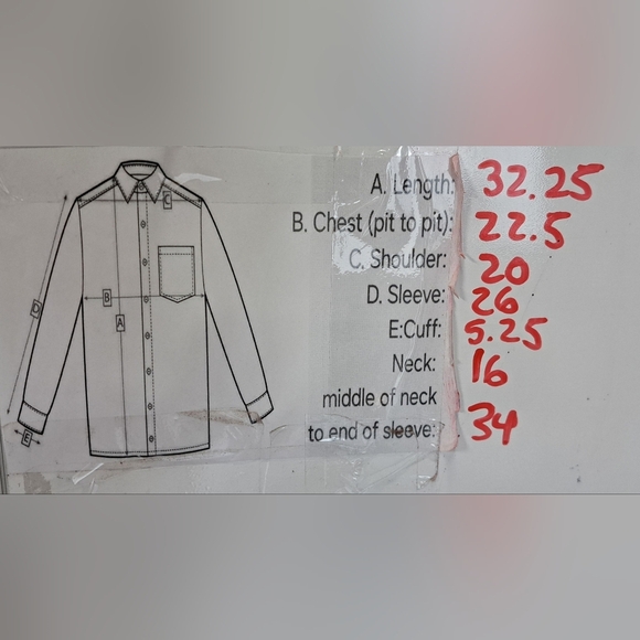 Burberry Men's Dress Shirt Formal Gatsby Blue Classic Fit Large 16 x 34 / 41 EU - Picture 16 of 16